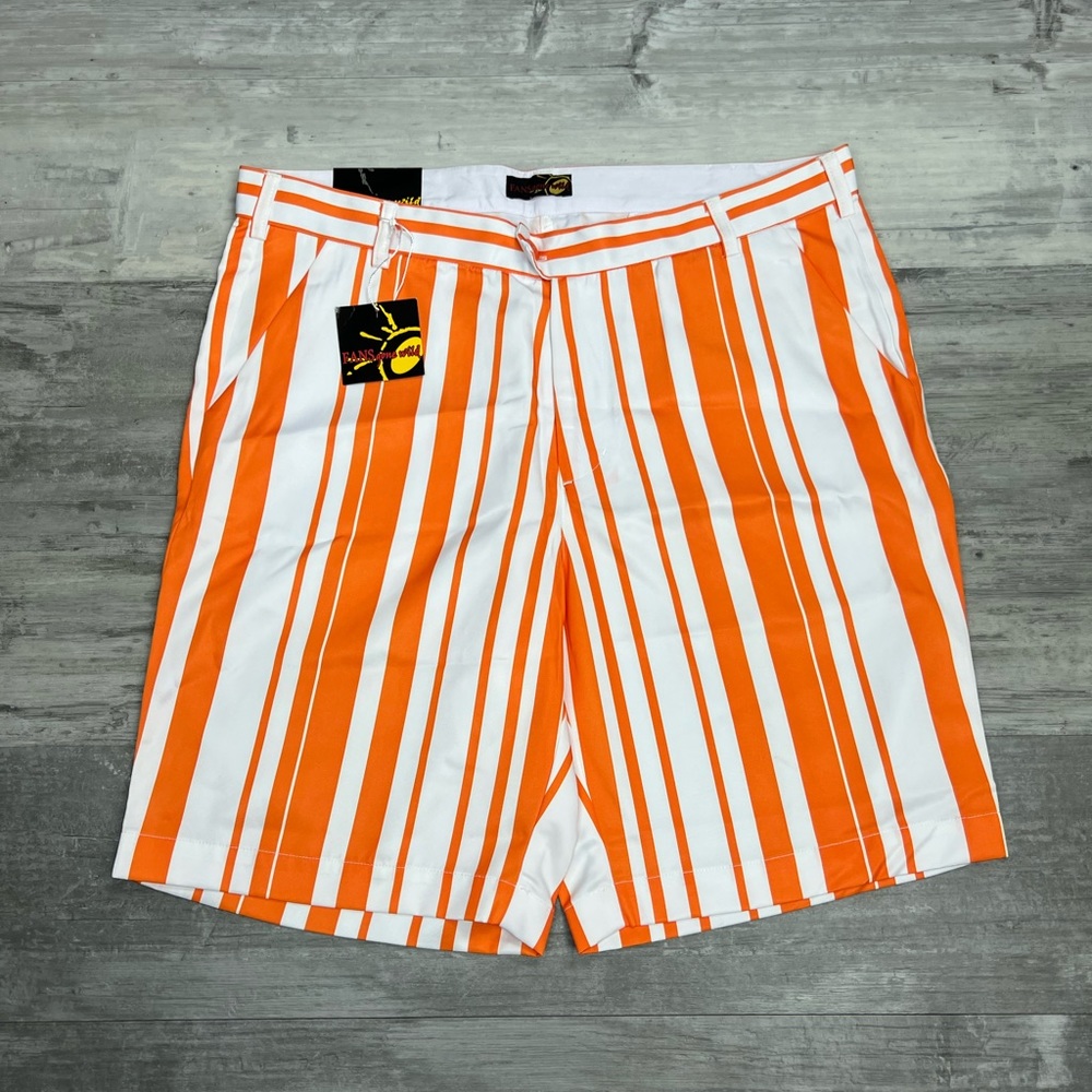 Fans Gone Wild NWT Tennessee Vols Orange & White Stripe Shorts 38